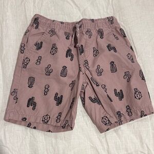 Cat & Jack Kids Mauve Shorts with Cactus Print